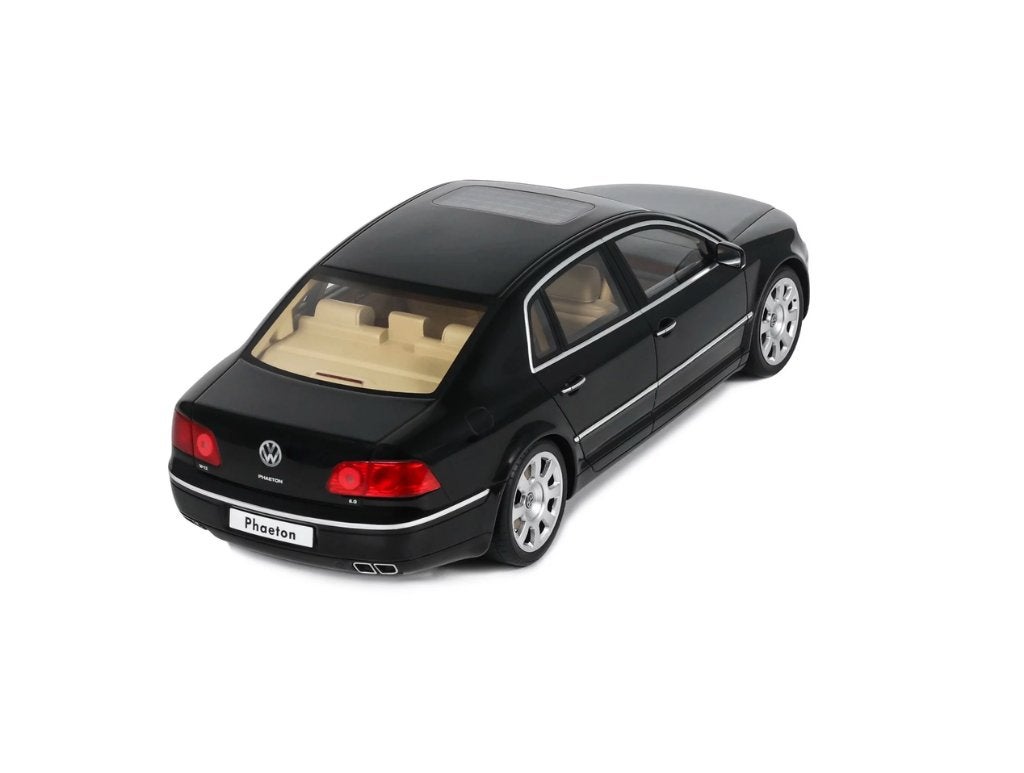 Volkswagen Phaeton 6.0 W12 Zwart '05 OTTO MOBILE 1/18 OT1266, Verzenden, Nieuw, Auto, OttOMobile