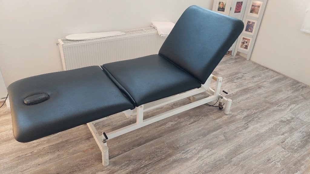 Professionele Massagetafel - Zwart, Verstelbaar, Ophalen, Gebruikt, Massagetafel