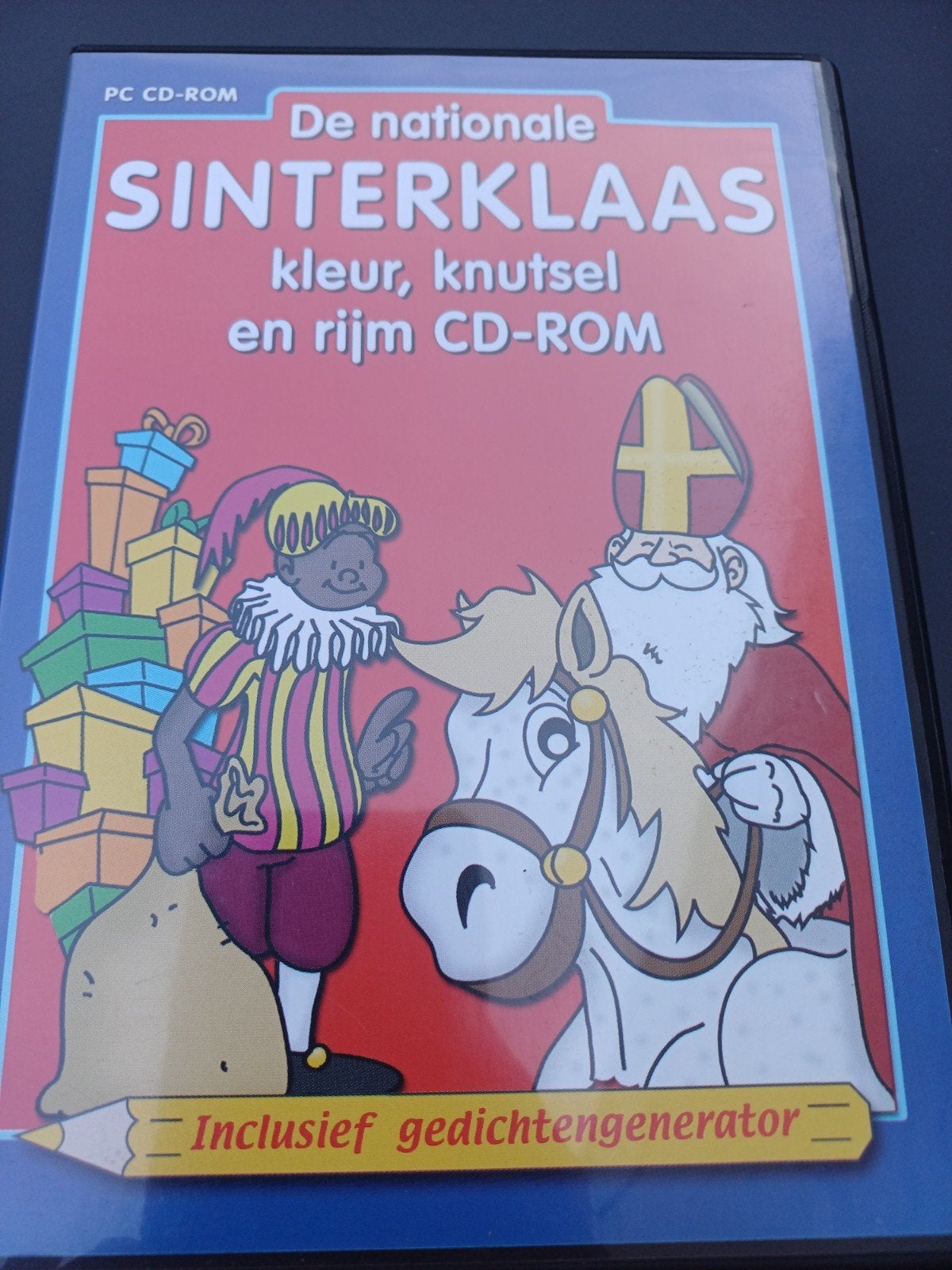 De Nationale Sinterklaas Kleur, Knutsel en Rijm CD-ROM, Puzzel en Educatief, Gebruikt, 1 speler, Eén computer