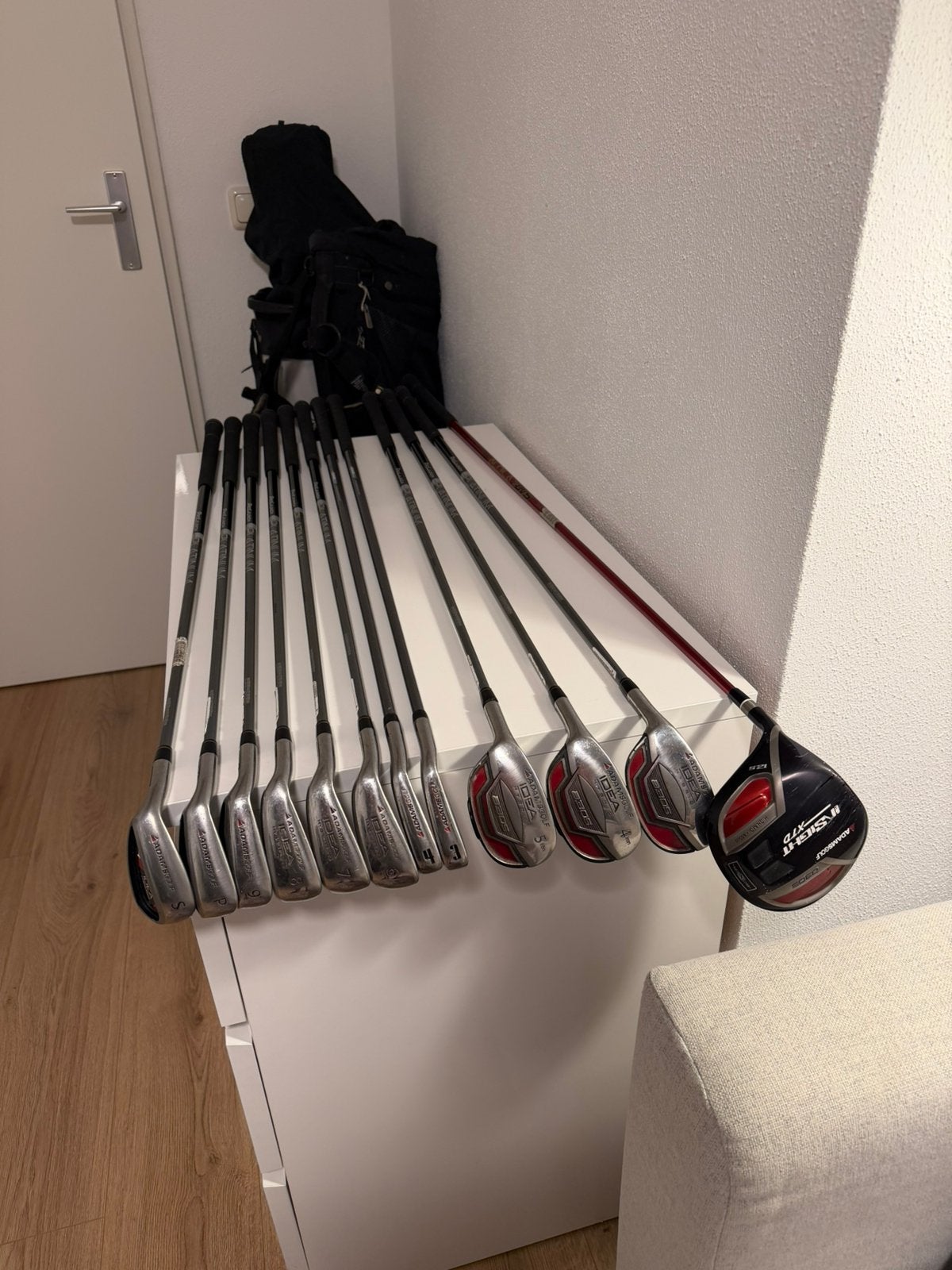 Adams IDEA Golf Set Hybrid Irons Woods Driver Linkshandig, Sport en Fitness, Ophalen of Verzenden, Zo goed als nieuw, Set, Overige merken