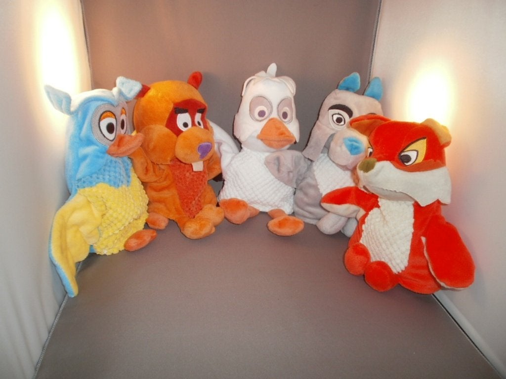 fabeltjeskrant set plus merk handpoppen bod is voor de set, Ophalen of Verzenden, Nieuw, Tv, Actiefiguur of Pop