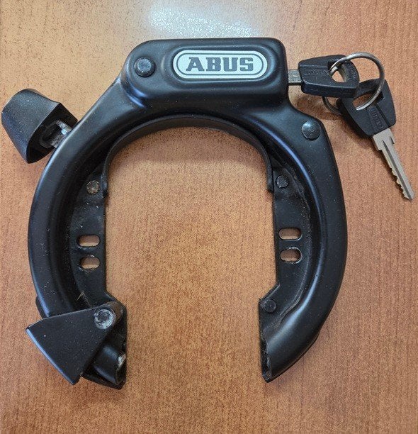 ABUS Amparo 4850 LH-2, fietsslot, Ophalen of Verzenden, Zo goed als nieuw, Ringslot