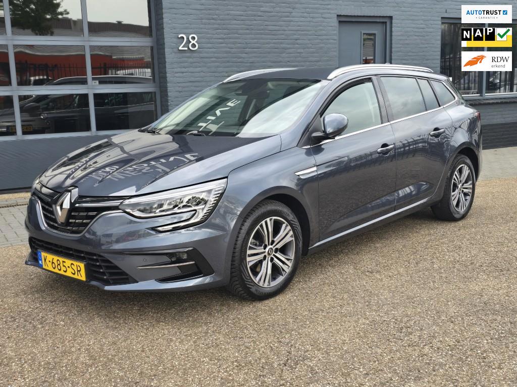 Renault Mégane Estate 1.3 TCe Intens bj 2021 garantie en be, Auto's, Renault, Gebruikt, 4 cilinders, 1283 kg, Leder en Stof