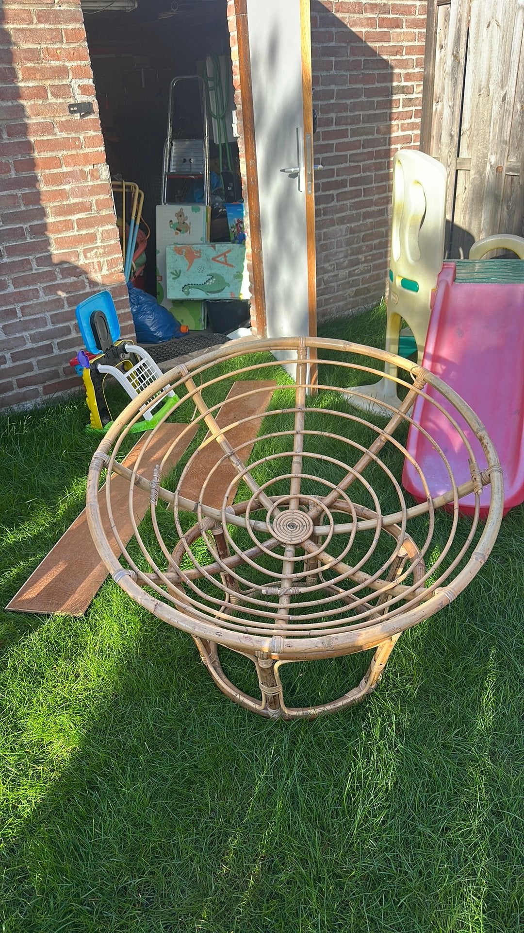 Lounge stoel / papasan stoel, Ophalen, Gebruikt