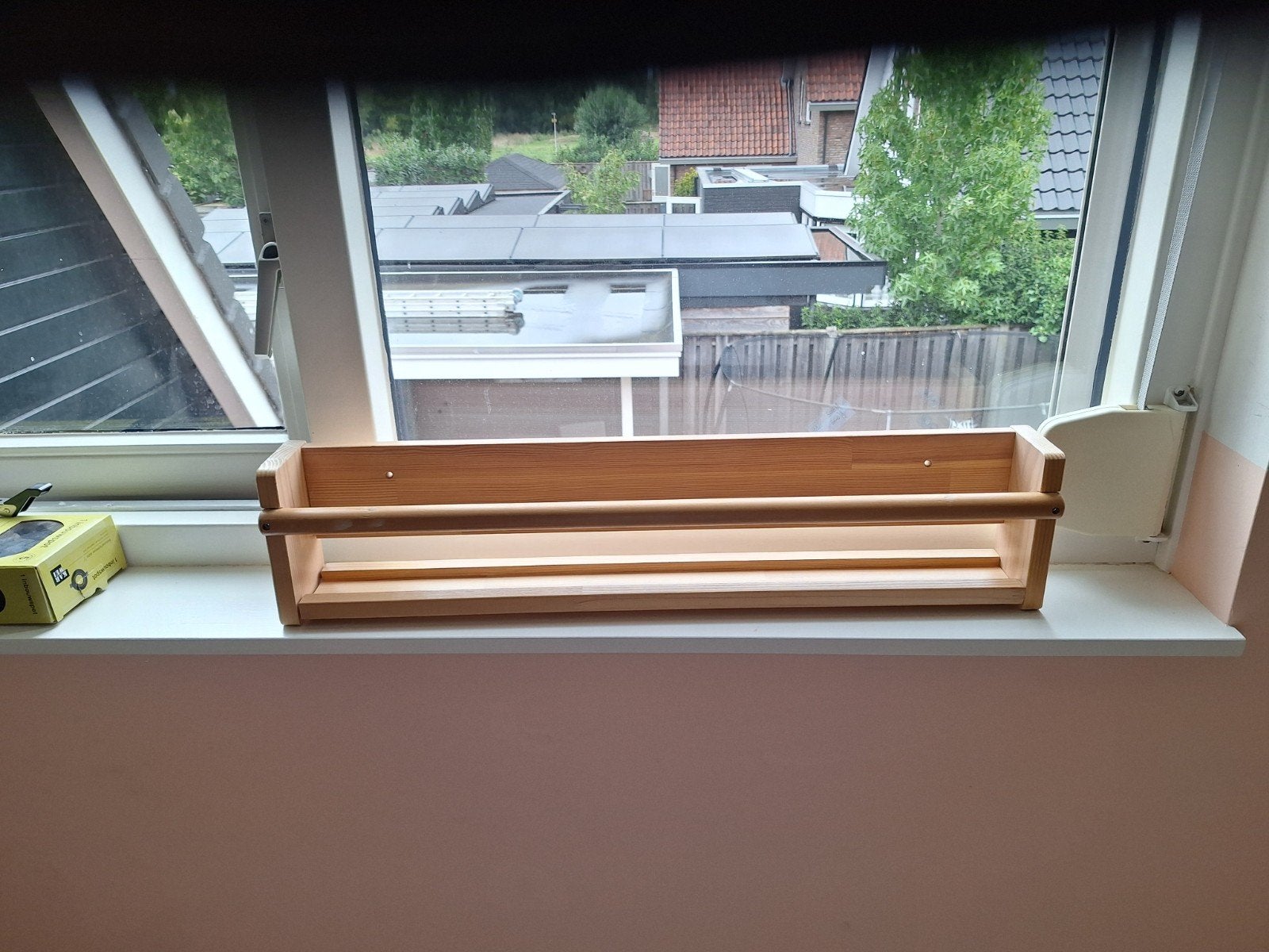 Houten kruidenrekje of boekenplankje, Huis en Inrichting, Woonaccessoires | Wandplanken en Boekenplanken, Ophalen, Gebruikt