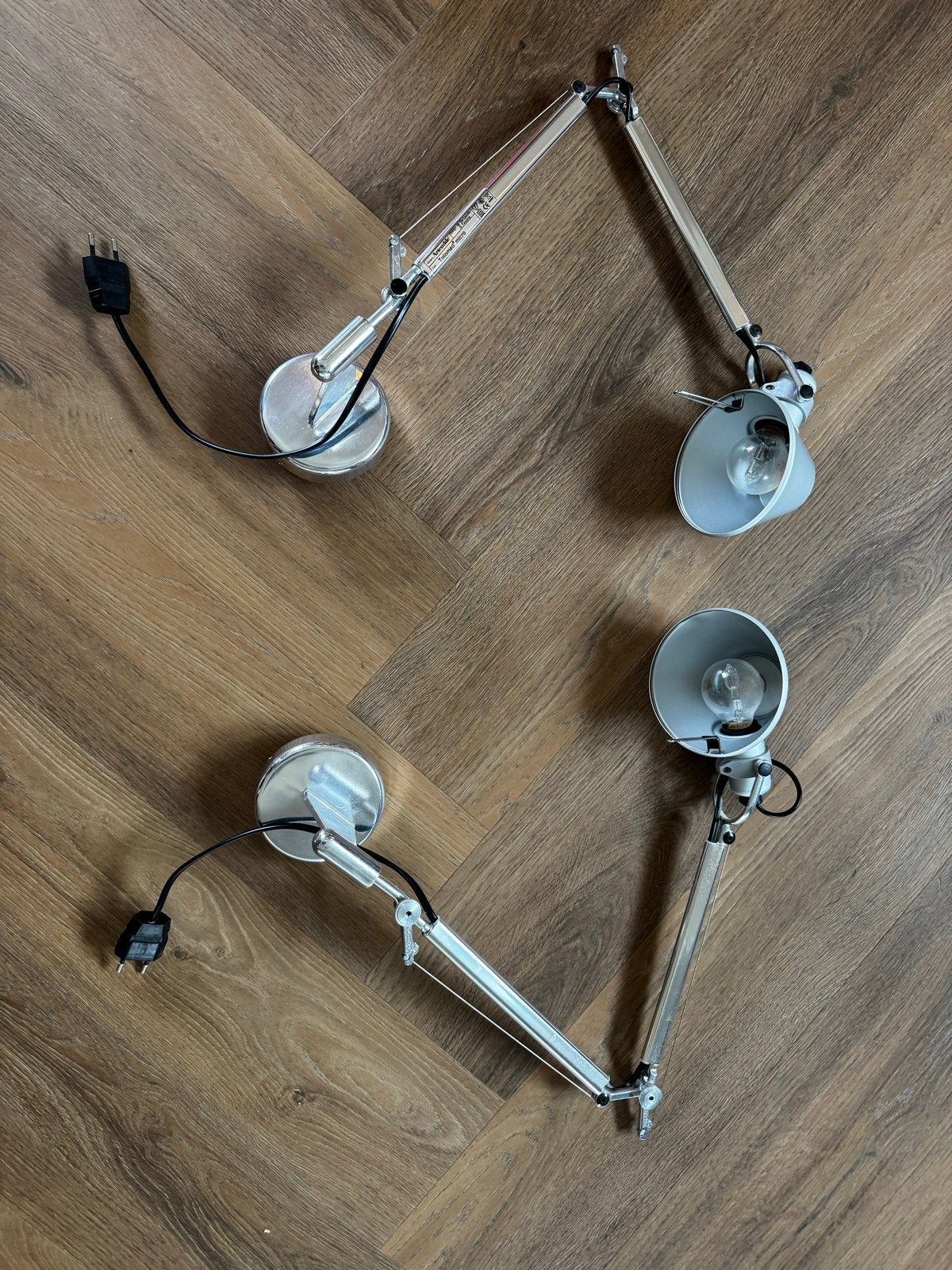 Artemide Tolomeo Micro wandlampen (2 stuks), Metaal, Overige merken, E14 (klein), Ophalen of Verzenden