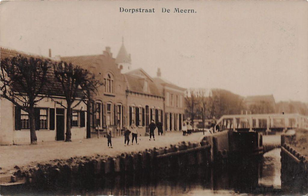 V883 De Meern Dorpstraat - FOTOKAART 1912 - uitg Bauhaus -, Verzamelen, Ansichtkaarten | Nederland, Ophalen of Verzenden, Voor 1920