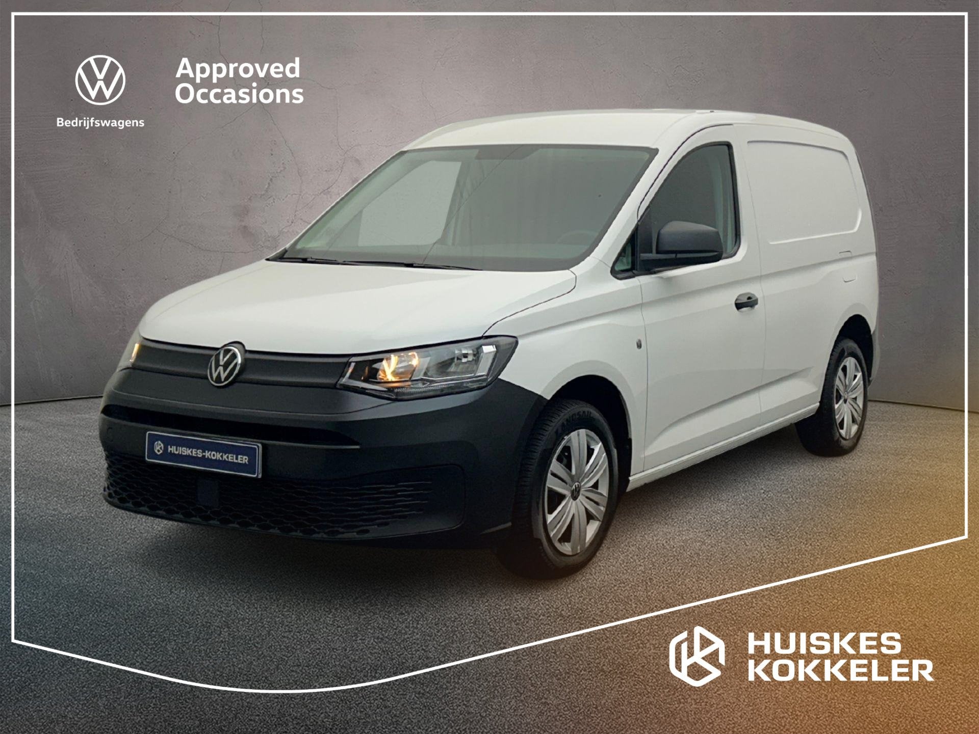 Volkswagen Caddy Cargo 2.0 TDI 102pk | Cruise-Control | Navi, Auto's, Stof, Gebruikt, Volkswagen, Wit