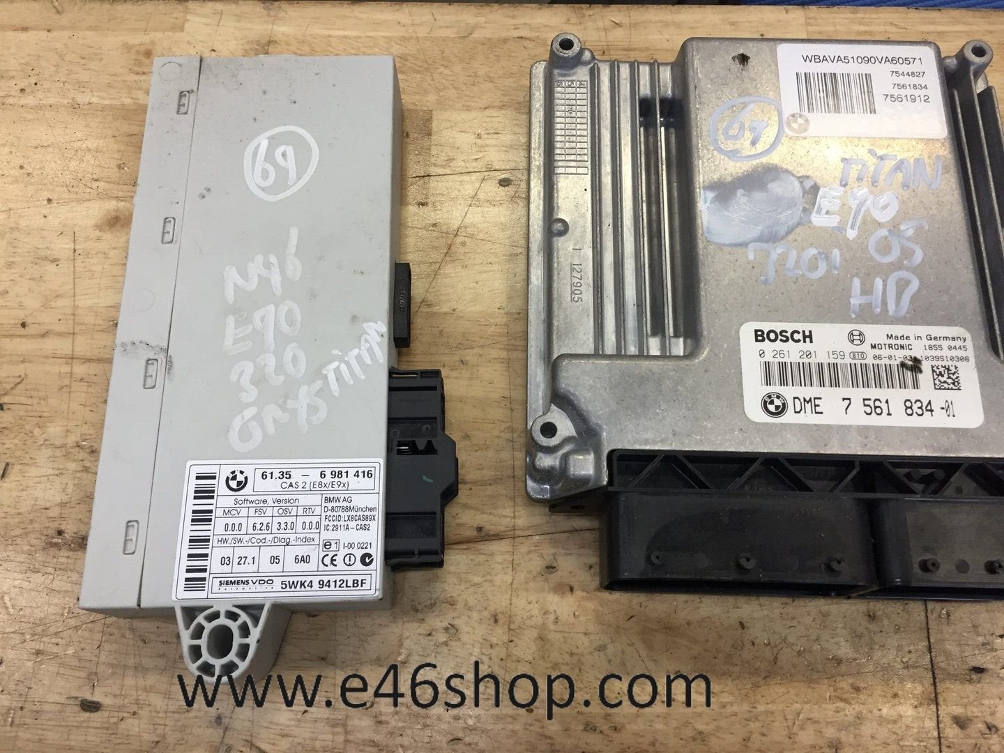 ECU DME BMW E890 E91 320I 2005 OE 7561834, Auto-onderdelen, Gebruikt, -, -, Ophalen of Verzenden