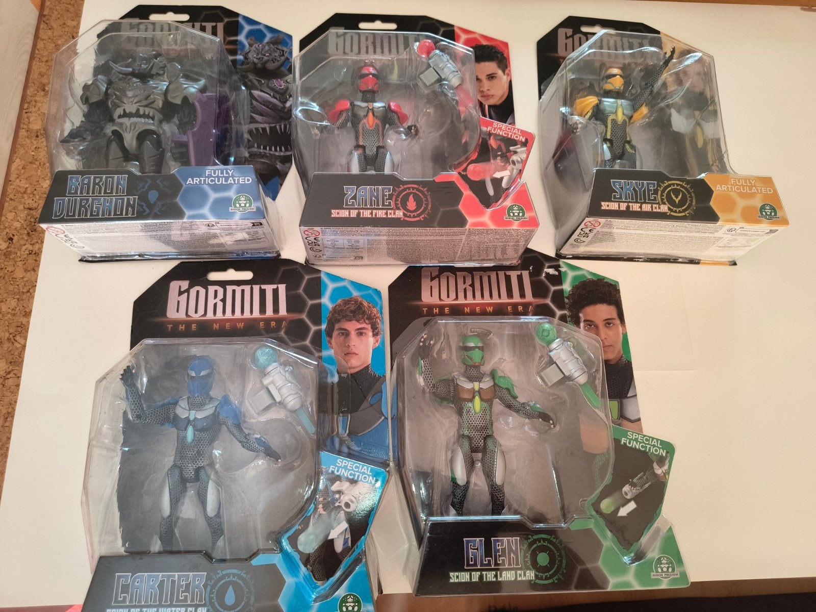 5 Gormiti actiefiguren - Nieuw in verpakking, Ophalen of Verzenden, Nieuw
