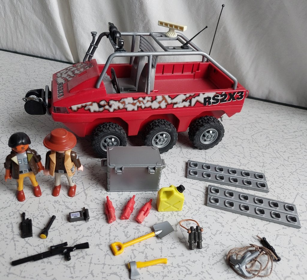 Playmobil 4844 Amfibievoertuig met Schatjagers II, Gebruikt, Complete set, Overige typen, Ophalen of Verzenden