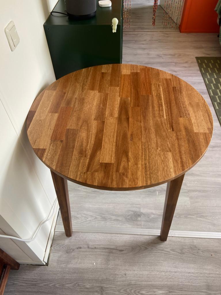 Ikea Nackanäs tafel, Huis en Inrichting, Tafels | Eettafels, Ophalen, Gebruikt, 50 tot 100 cm, Rond