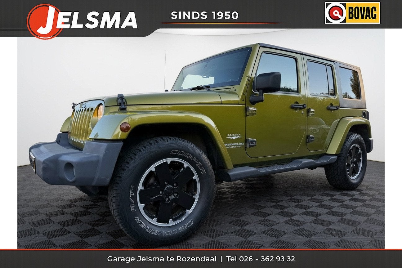 Jeep Wrangler Unlimited 3.8 Sahara 6cil aut. 4WD Incl. softt, Gebruikt, 120 €/maand, Bedrijf, Wrangler