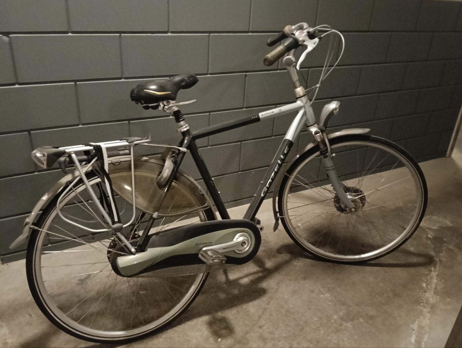 Nette Gazelle (Saphir) herenfiets met versnellingen, Ophalen, Gebruikt, Versnellingen, 65 cm of meer