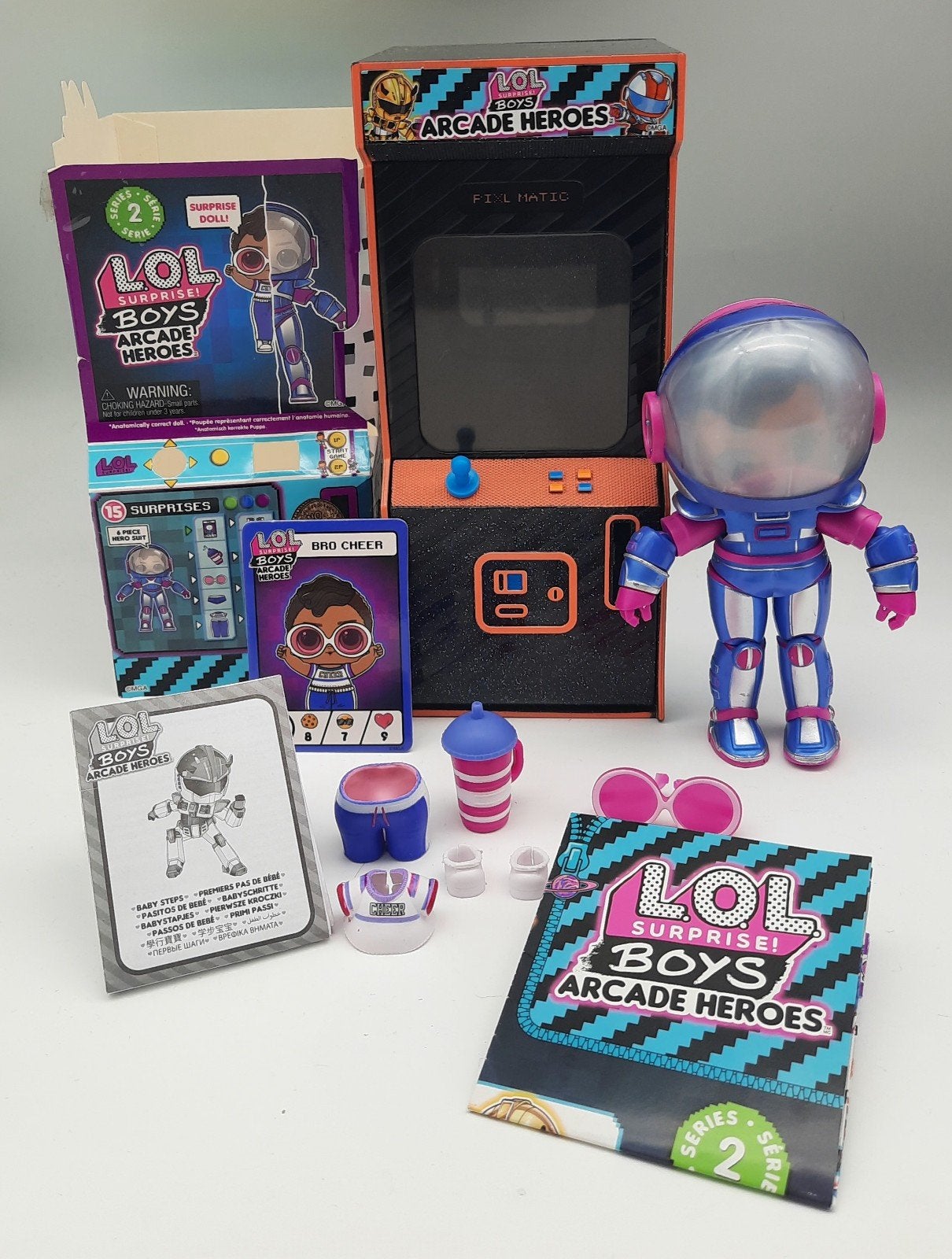 L.O.L. Surprise Boys Arcade Heroes Serie 2 Bro Cheer, Ophalen of Verzenden, Zo goed als nieuw, Overige typen