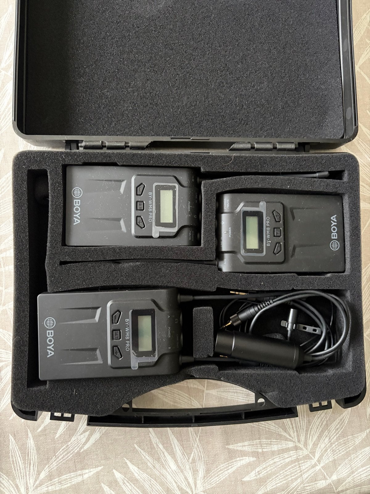 BOYA BY-WM8 Pro K2 Draadloze Microfoon Set, Ophalen of Verzenden, Zo goed als nieuw, Overige typen, Draadloos