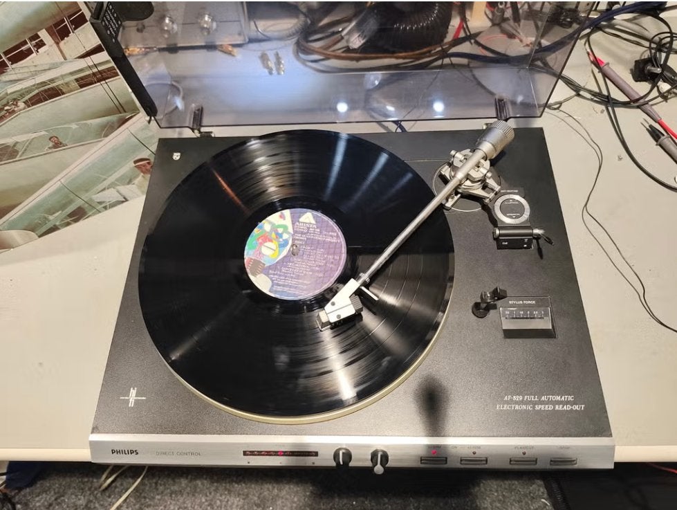 Philips AF-829 Volautomatische Direct Control Platenspeler, Philips, Refurbished, Pitch-regelaar, Ophalen of Verzenden
