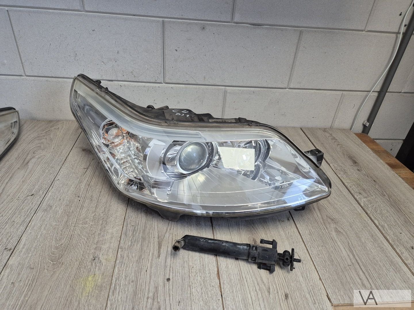 Citroen C4 2004 tot 2010 xenon koplamp rechts met module, Gebruikt, -, Ophalen of Verzenden, -