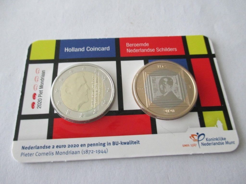Holland coincard Mondriaan 2020, Postzegels en Munten, Ophalen of Verzenden, Koningin Beatrix, Euro's, Setje