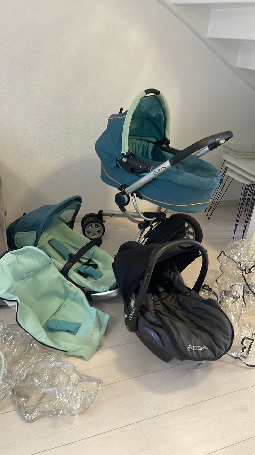 Quinny kinderwagen compleet, Gebruikt, Quinny, Verstelbare duwstang, Ophalen