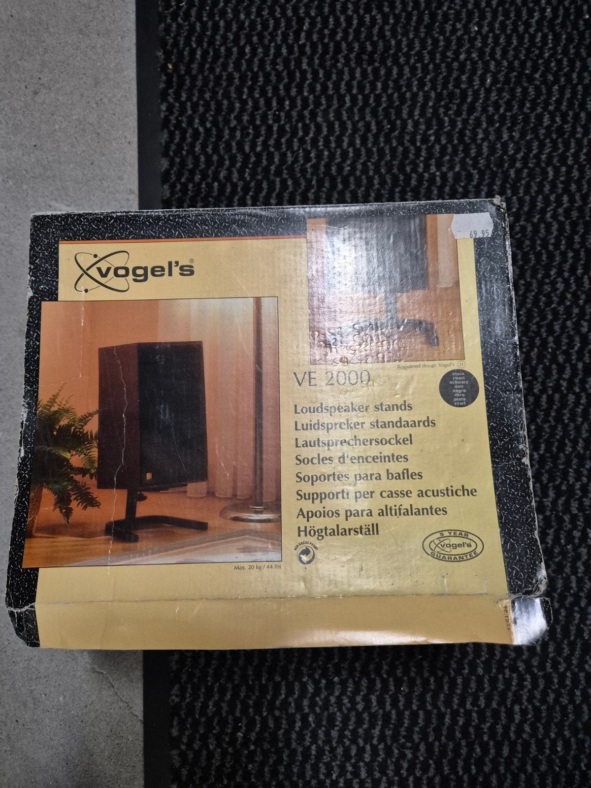 Vogel's VE 2000 Luidsprekerstandaarden - Zwart
