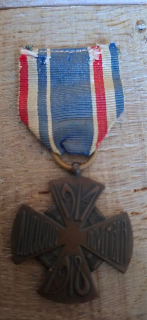 Mobilisatiekruis,1914/1918,nederlandse leger, Postzegels en Munten, Penningen en Medailles, Ophalen of Verzenden, Brons, Nederland