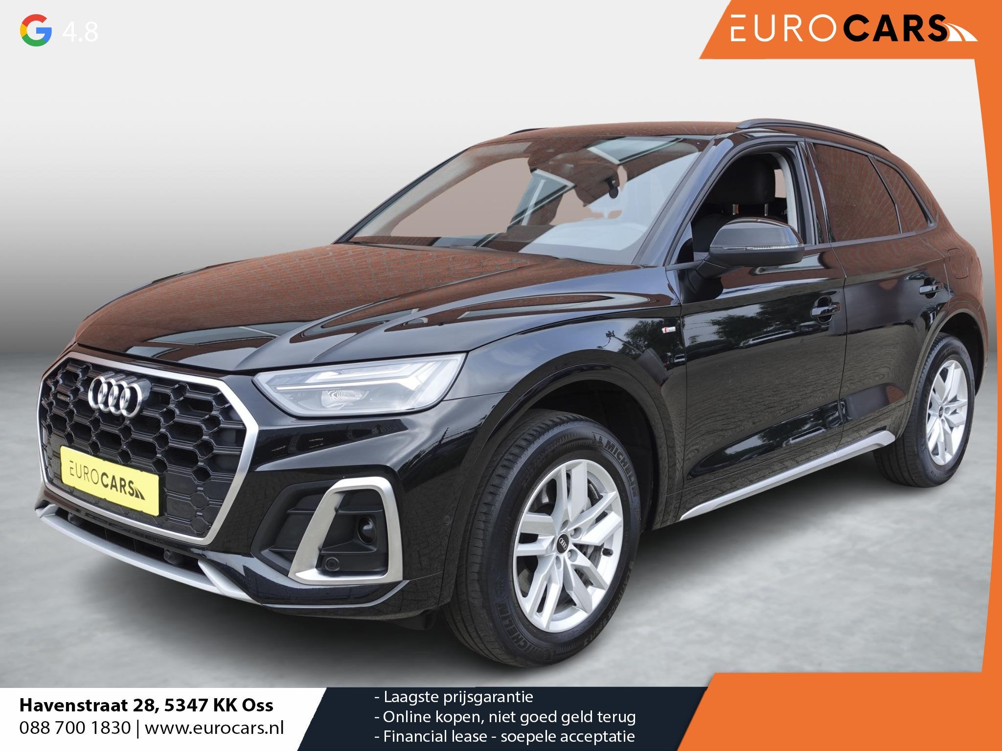 Audi Q5 50 TFSI e 300pk PHEV S Line Automaat Navigatie Camer, Auto's, Audi, Automaat, 14 kWh, Gebruikt, Euro 6
