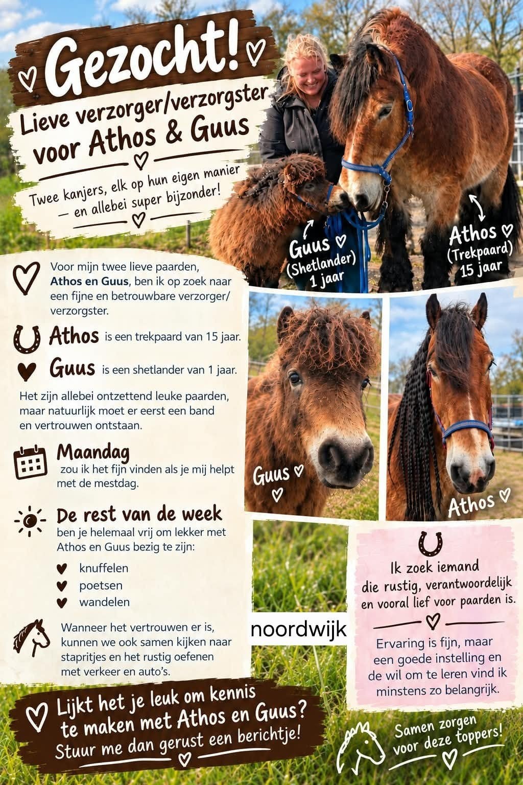 Wij zijn opzoek naar een verzorger/verzorgster, Ophalen of Verzenden, Nieuw