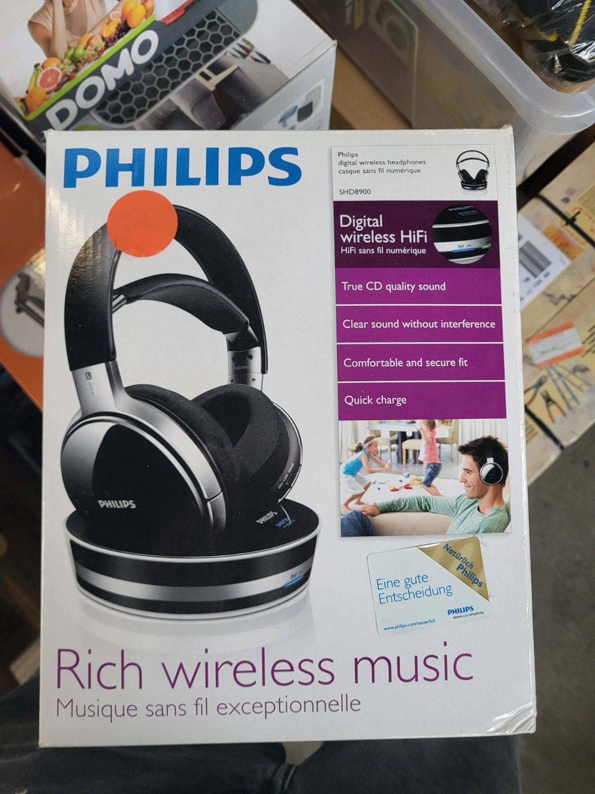 Philips SHD8900 Digitale Draadloze HiFi Hoofdtelefoon, Ophalen of Verzenden, Nieuw