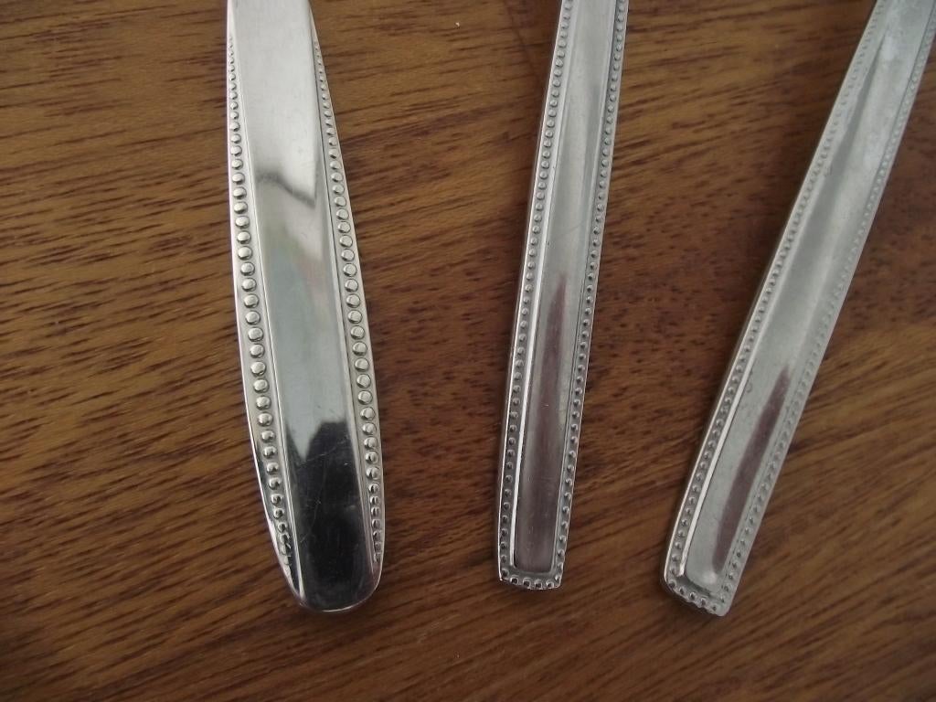 3 stuks RVS parelrand opscheplepels Sola Elite Parel 70 p st, Ophalen of Verzenden