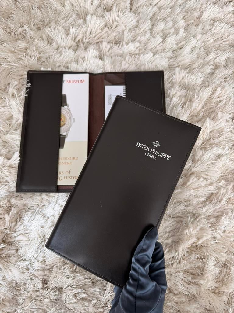 Patek Philippe Folder + Manuals Leer, Ophalen of Verzenden, Zo goed als nieuw, Zwart, IOS