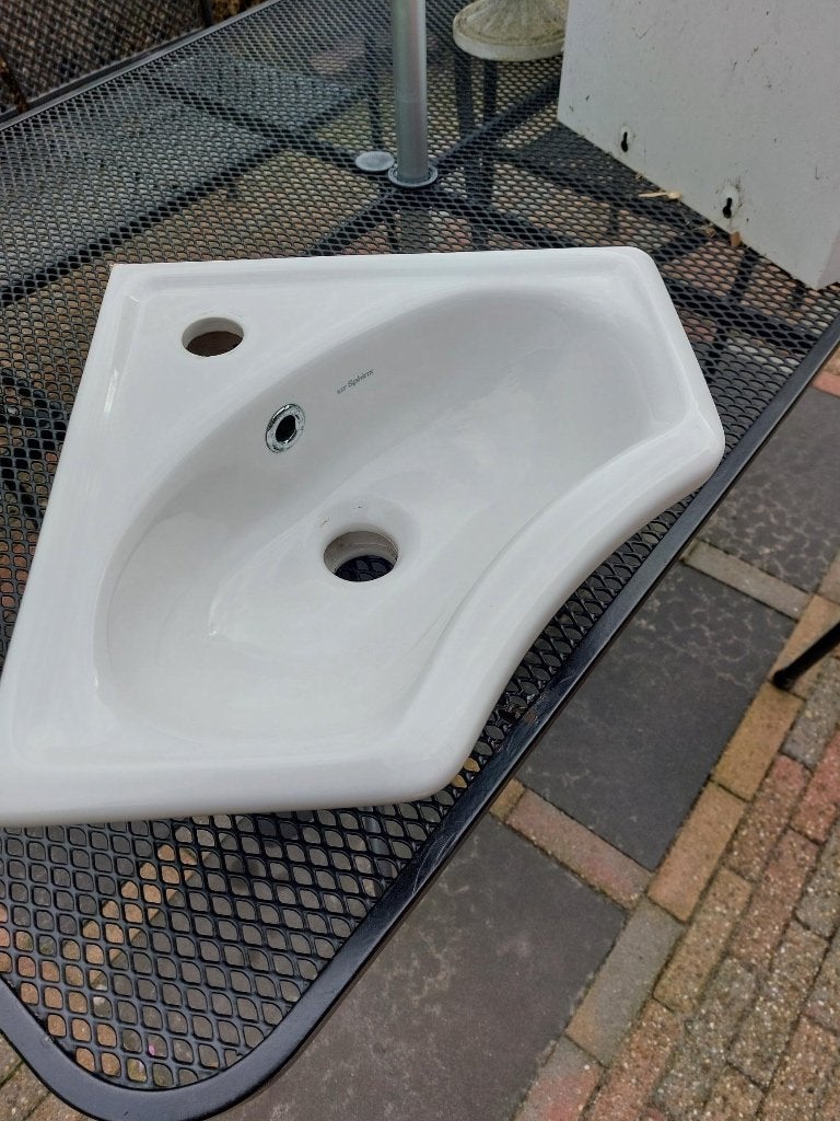 Hoekfonteintje, Doe-het-zelf en Verbouw, Ophalen, Gebruikt, Steen, Wastafel