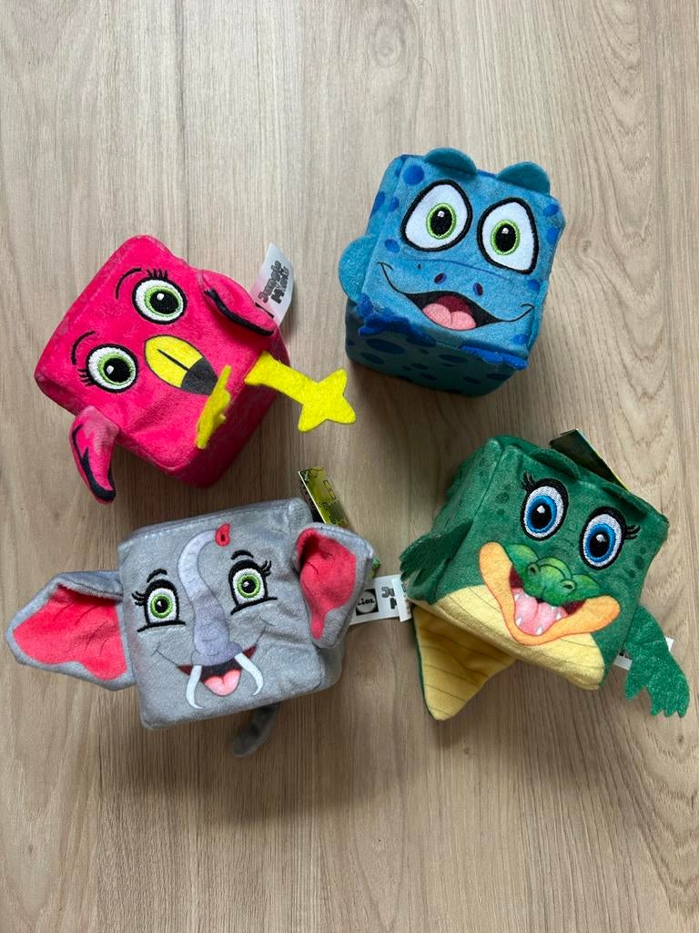 Nieuwe Lidl Jungle Mates knuffels - set van 4, Lidl, Overige karakters, Nieuw, Ophalen of Verzenden