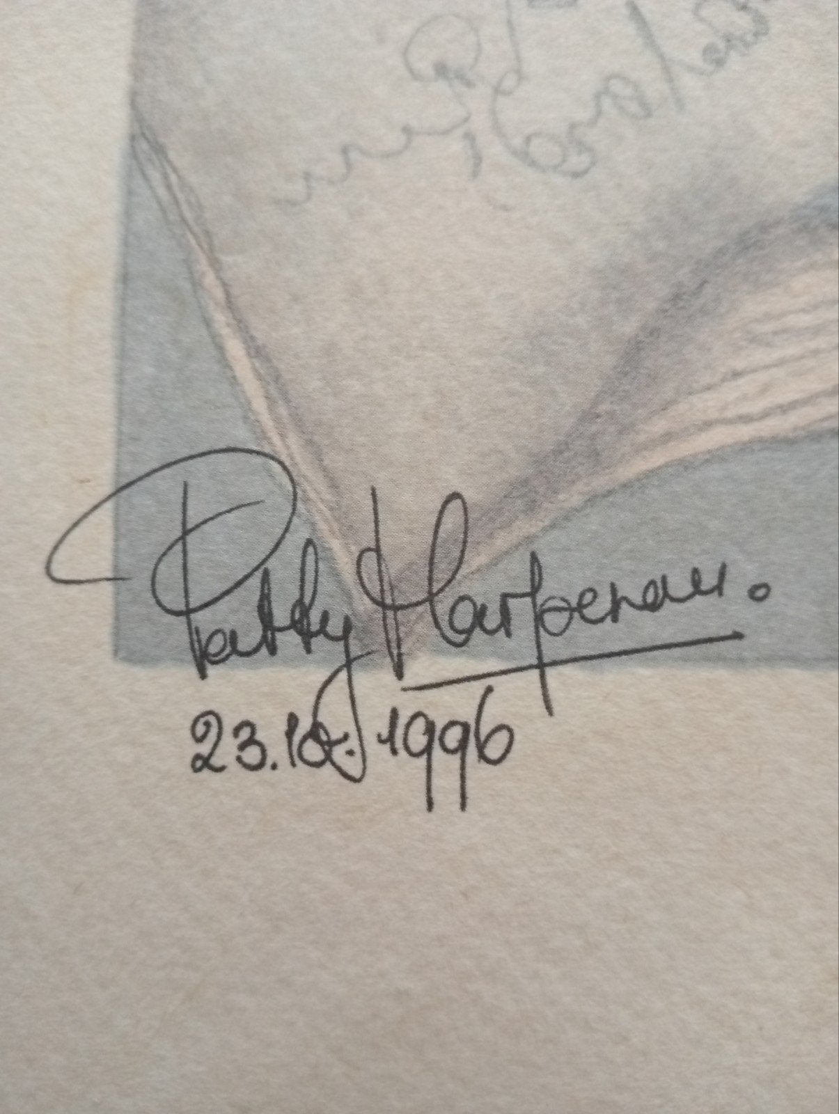 Patty Harpeneau prent Brief met tranen 1996, Ophalen of Verzenden