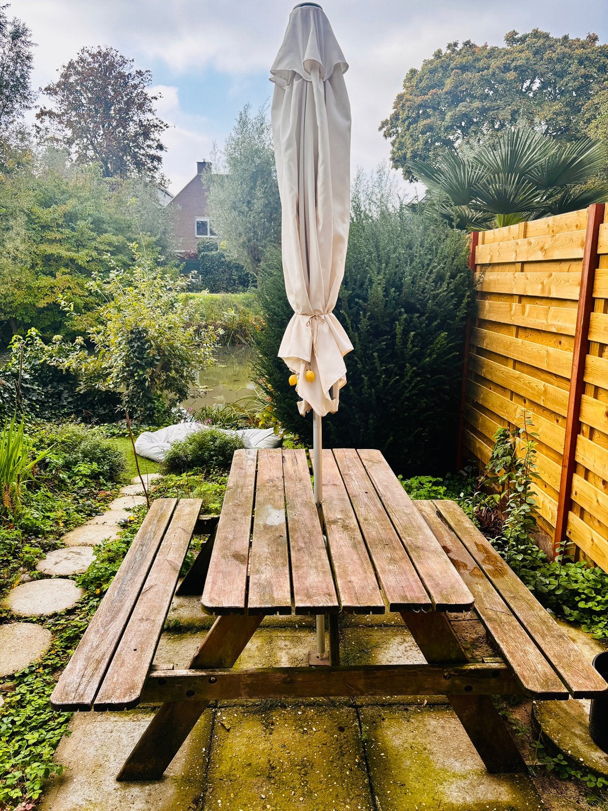 GRATIS FREE picknick tafel, Ophalen, Gebruikt, Rechthoekig, Hout