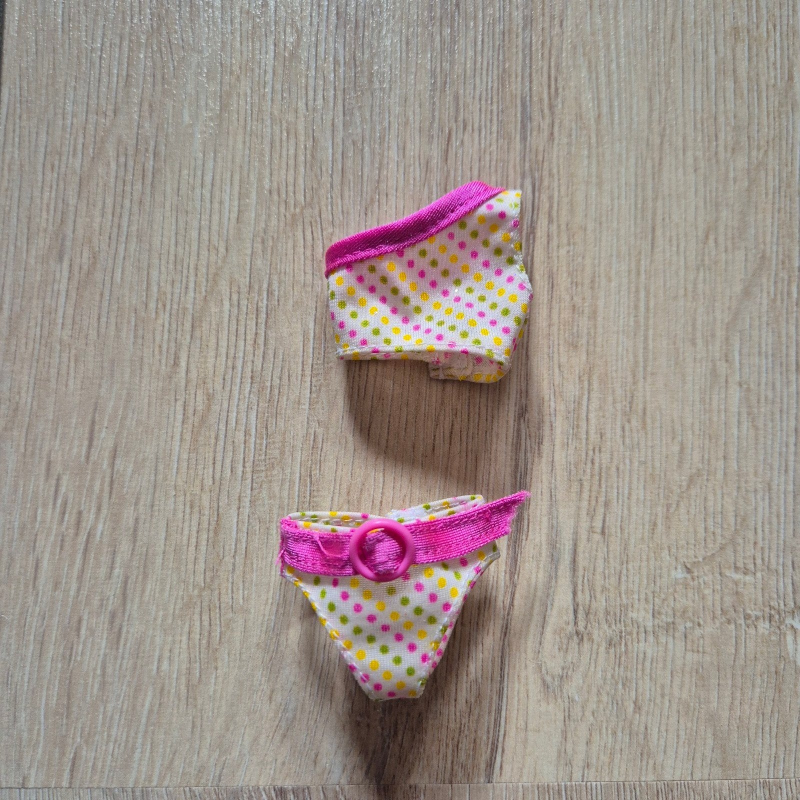 Retro Barbie bikini met stippenpatroon, Ophalen of Verzenden, Zo goed als nieuw, Barbie