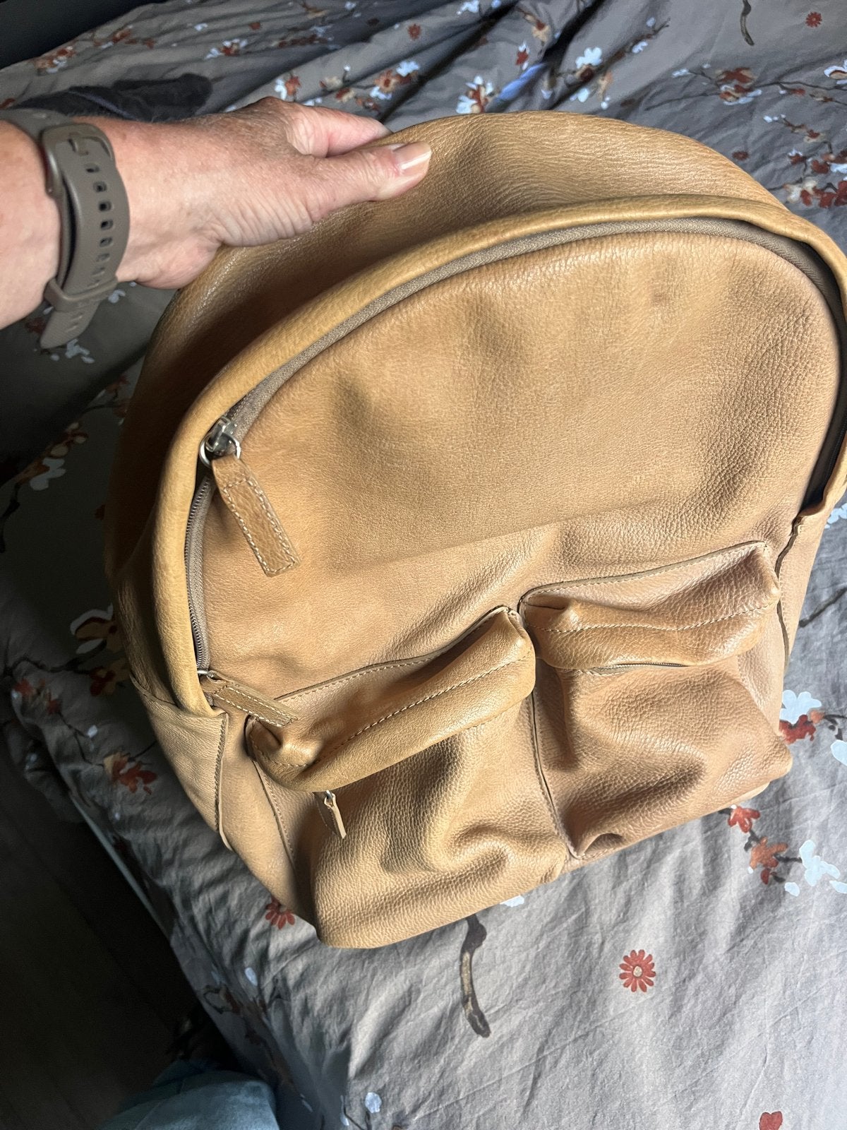 Leren rugzak van Amsterdam Cowboys, Overige merken, Gebruikt, 25 tot 40 cm, Ophalen of Verzenden