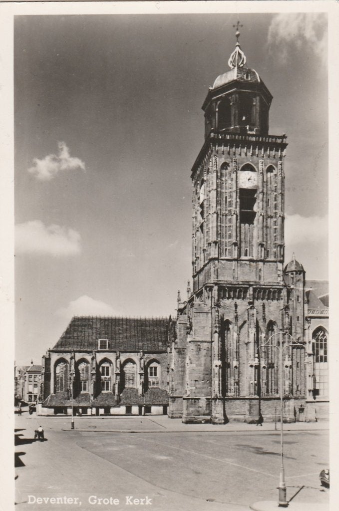 deventer- grote kerk, Ophalen of Verzenden, 1940 tot 1960, Overijssel