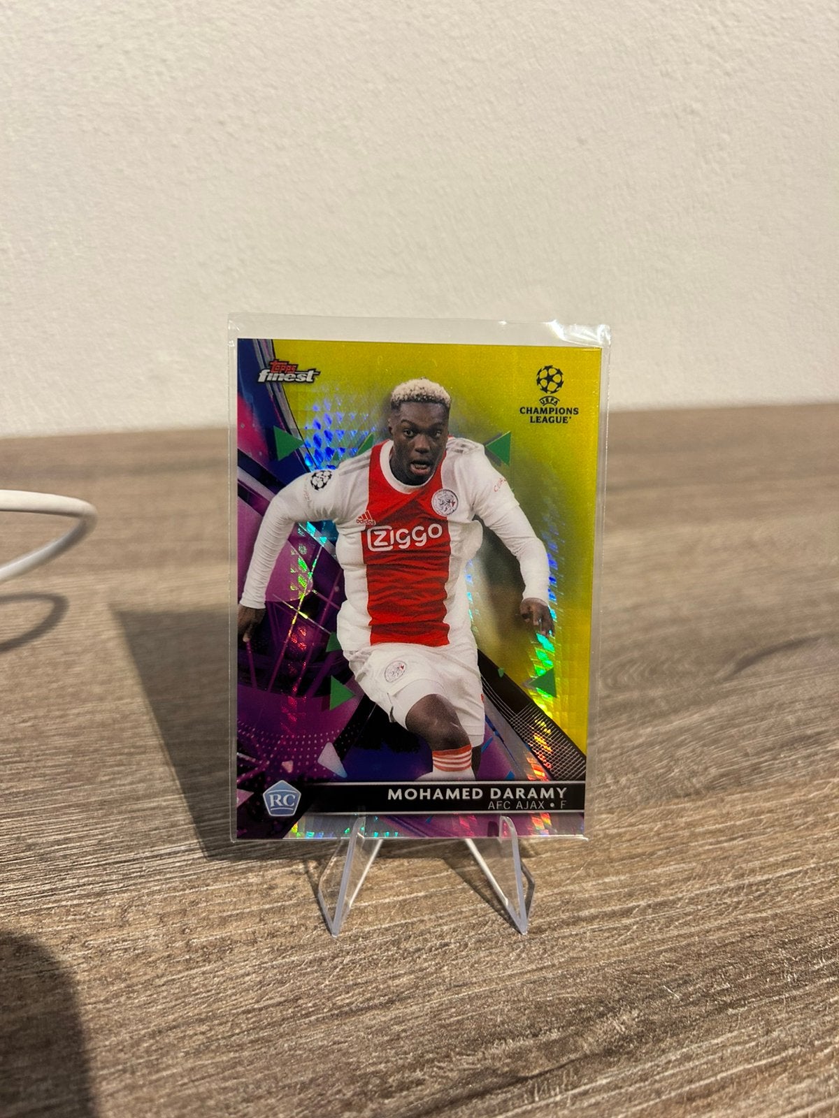 Mohamed Daramy 2021-22 Topps Finest UCL #57 /250 Purple, Ophalen of Verzenden, Zo goed als nieuw, Plaatje