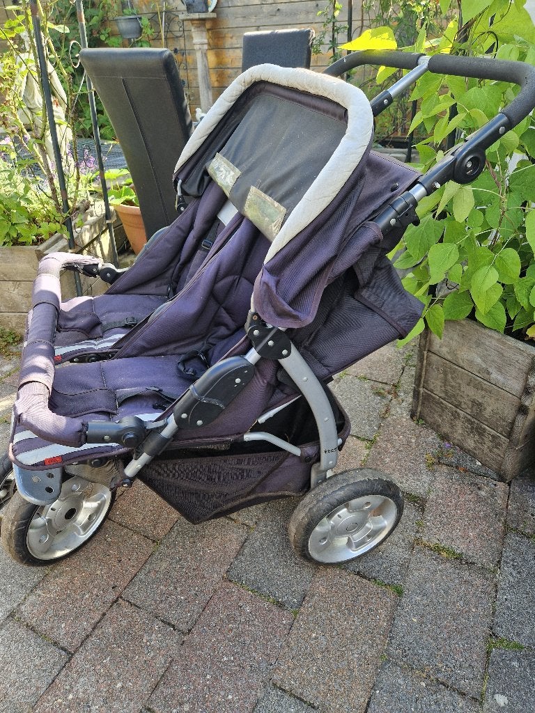 Tweelingwagen, Kinderen en Baby's, Kinderwagens en Combinaties, Ophalen, Gebruikt, Overige merken, Duowagen