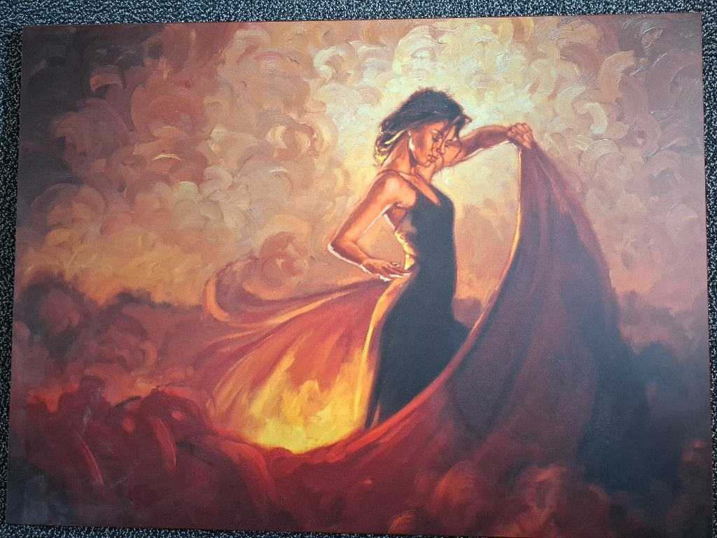 Spaanse danseres, Ophalen, Schilderij, Hout, 60 cm