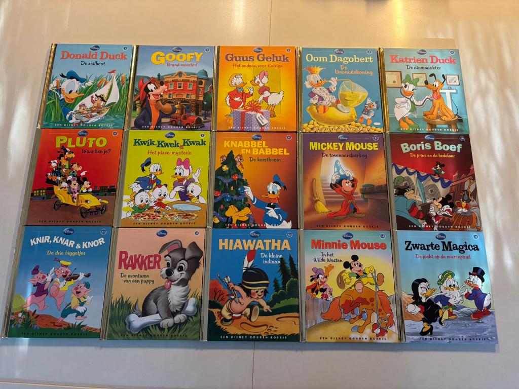 Gouden boekjes 15 st complete set walt disney donald duck!, Ophalen of Verzenden, Zo goed als nieuw, Walt Disney, Fictie algemeen