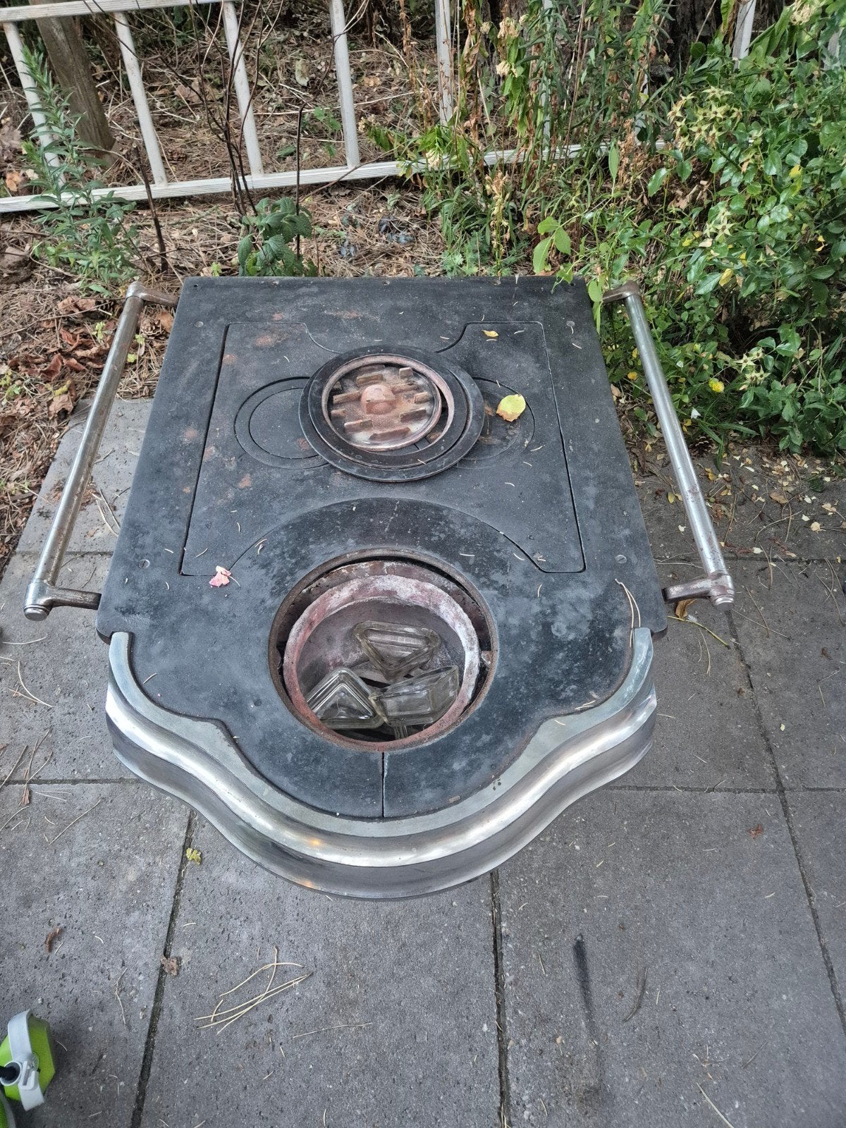 Gietijzeren kachel/fornuis (leuvense stoof), Ophalen