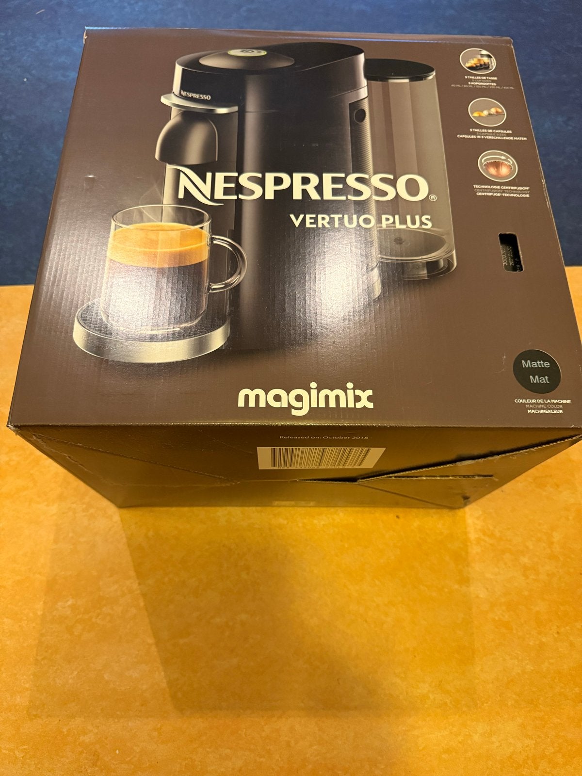 Nieuw Nespresso Vertuo Plus koffiemachine Magimix, Witgoed en Apparatuur, Koffiezetapparaten, Koffiepads en cups, 10 kopjes of meer