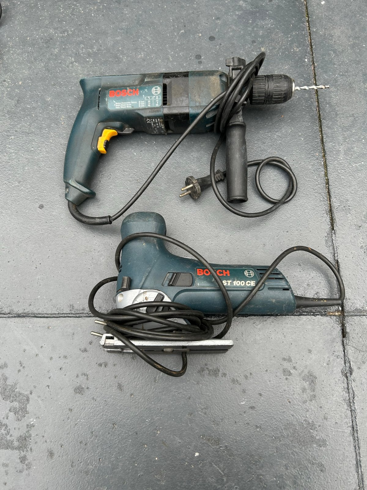 Bosch Boormachine en Decoupeerzaag Set - Gebruikt, Variabele snelheid, Ophalen, Boormachine, Gebruikt