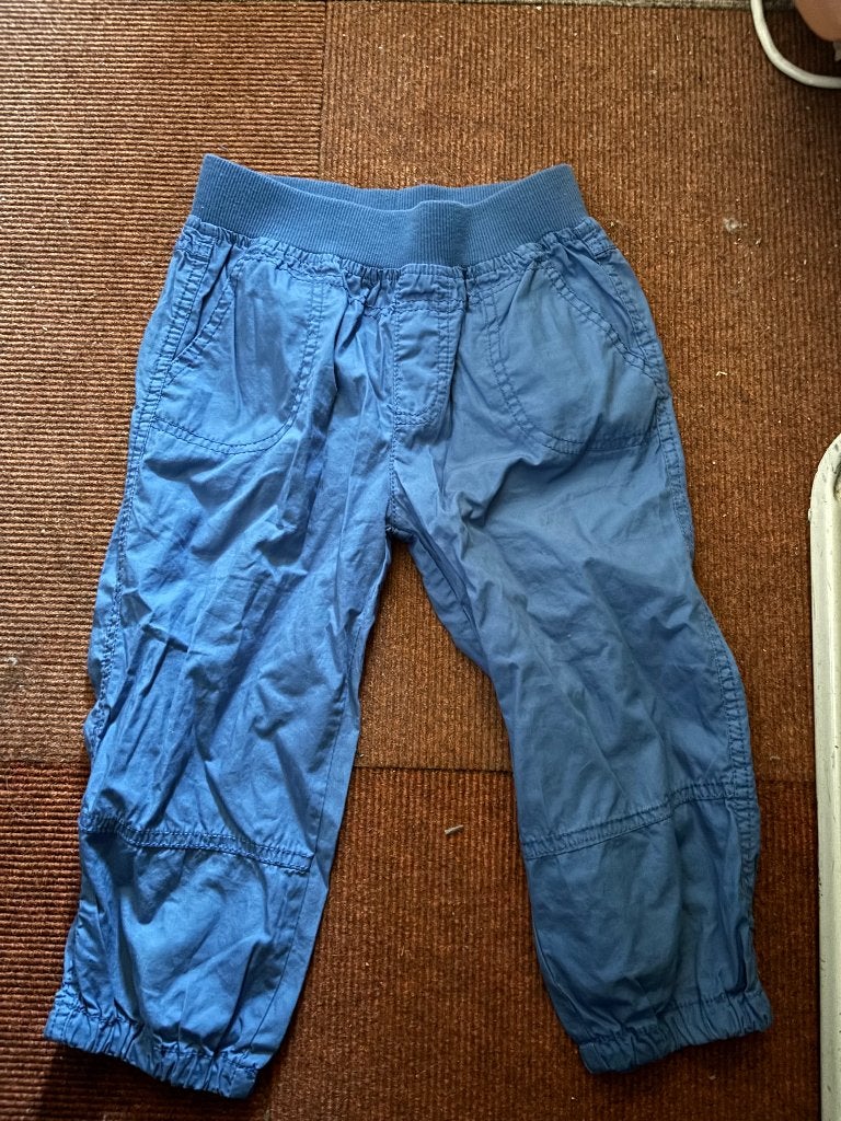 Zomer broek blauw in maat 122/128, Kinderen en Baby's, Kinderkleding | Maat 122, Ophalen, Gebruikt, Meisje, Broek