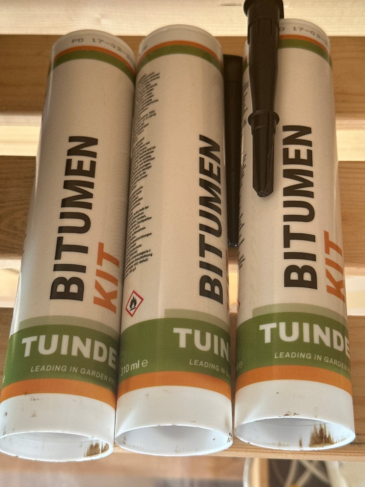 Bitumen Kit Tuinde - 310 ml, Minder dan 5 liter, Ophalen of Verzenden, Nieuw, Zwart