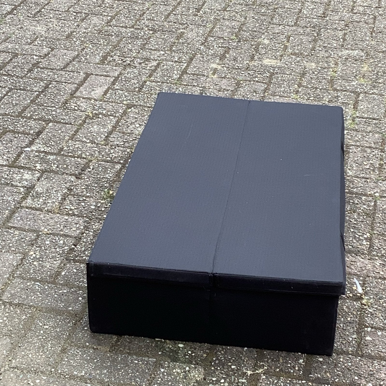 Zwarte opbergbox / koffer - Ideaal voor transport, Kunststof, Gebruikt, 100 tot 150 cm, Ophalen of Verzenden