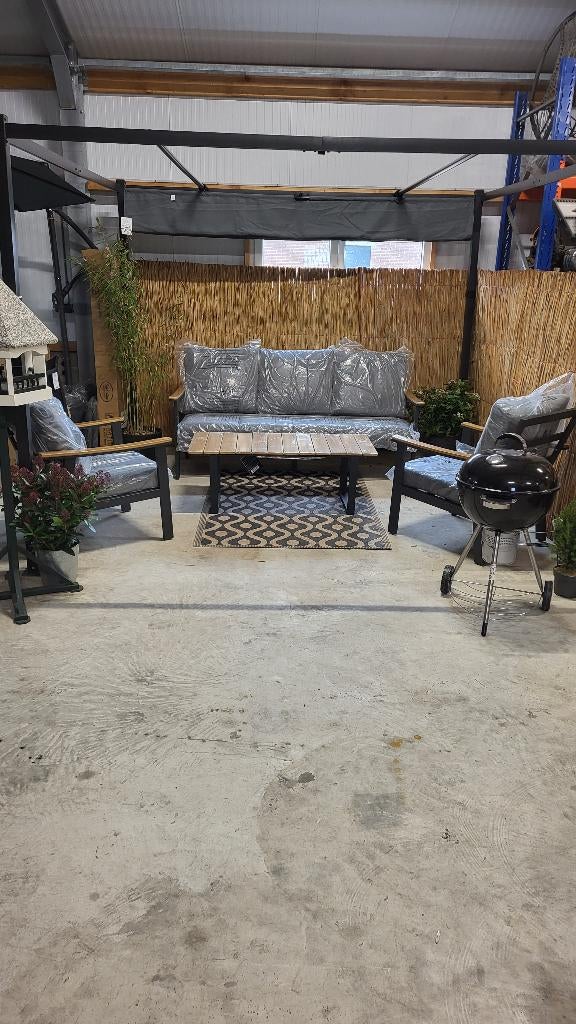 loungeset, Tuin en Terras, Tuinsets en Loungesets, Ophalen, 5 zitplaatsen, Bank, Loungeset