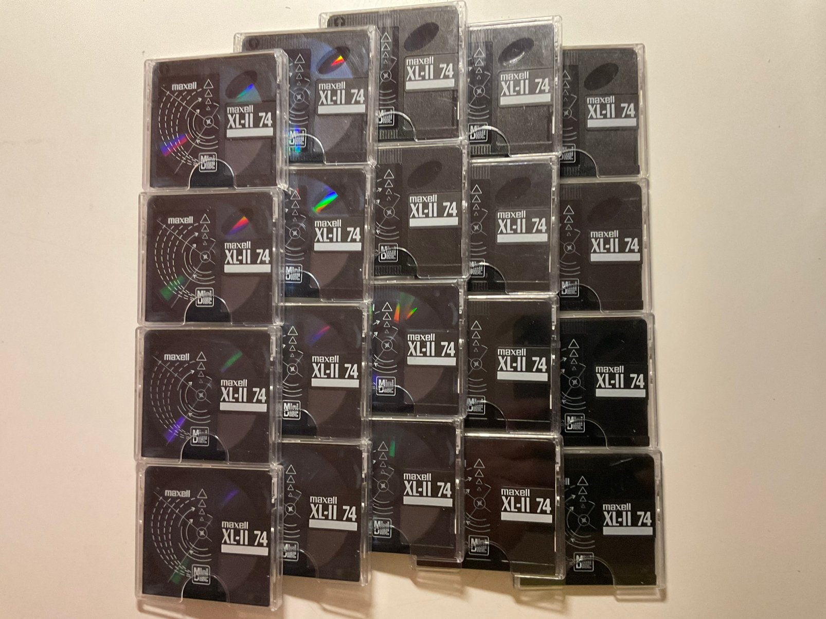 Minidisc’s.   MAXELL XL-II 74  20x als nieuw. 74 minuten, Ophalen of Verzenden